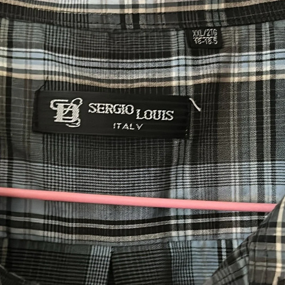 Sergio Louis casual button down shirt for mens - Picture 3 of 5